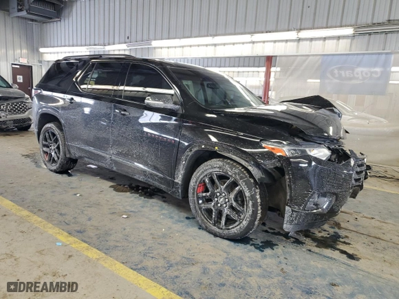 2021 Chevrolet Traverse Premier with VIN 1GNEVKKW1MJ145432, listed as a Copart auction lot 46148735 with 65,719 mi miles and Salvage Title. Bid and sale history available at carsss.com. Image 4.