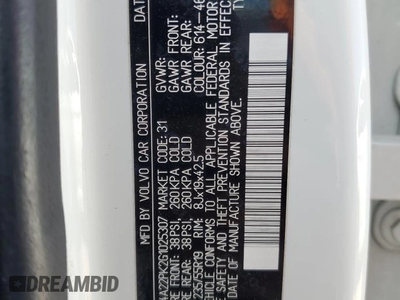 2016 Volvo XC90 T6 Momentum with VIN YV4A22PK2G1025307, listed as a Copart auction lot 60511015 with 142,669 mi miles and Clean title. Bid and sale history available at DreamBid. Image 13.