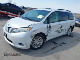 2011 Toyota Sienna XLE with VIN 5TDDK3DC6BS010355, listed as a IAAI auction lot 41998019 with 257,558 mi miles and . Bid and sale history available at DreamBid. Image 18.