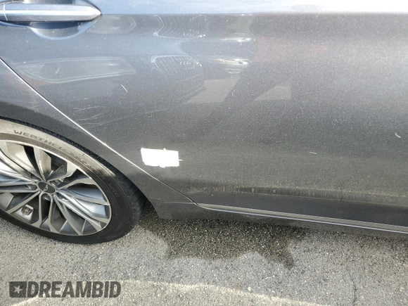 2015 Hyundai Genesis 3.8L with VIN KMHGN4JE7FU022415, listed as a Copart auction lot 74740224 with 0 mi miles and Salvage Title. Bid and sale history available at carsss.com. Image 12.