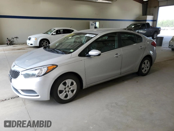 2016 Kia Forte LX with VIN KNAFK4A68G5512517, listed as a Copart auction lot 53893885 with 85,636 mi miles and Salvage Title. Bid and sale history available at carsss.com. Image 1.