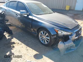 2015 Infiniti Q50 Premium z VIN JN1BV7AP3FM358244, wystawiony jako IAAI lot #42063278 z przebiegiem 98 873 mil mil oraz . Historia ofert i sprzedaży dostępna na DreamBid. Obrazek 1.