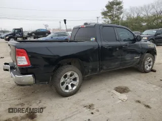 2021 Ram 1500 Big Horn with VIN 1C6SRFBT4MN626238, listed as a Copart auction lot 44009685 with 46,895 mi miles and Salvage Title. Bid and sale history available at carsss.com. Image 3.