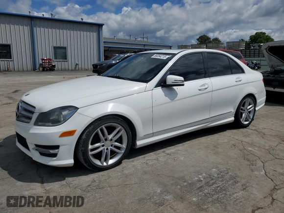 2013 Mercedes-Benz C 250 Sport with VIN WDDGF4HB1DR270887, listed as a Copart auction lot 56064215 with 267,210 mi miles and Clean Title. Bid and sale history available at DreamBid. Image 1.