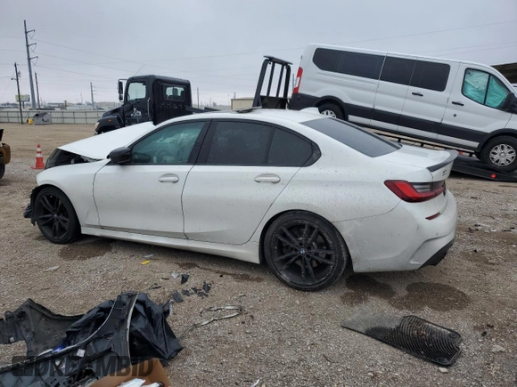 2022 BMW 3 Series 330i with VIN 3MW5R1J03N8C33896, listed as a Copart auction lot 42611745 with 0 mi miles and Salvage Title. Bid and sale history available at carsss.com. Image 2.