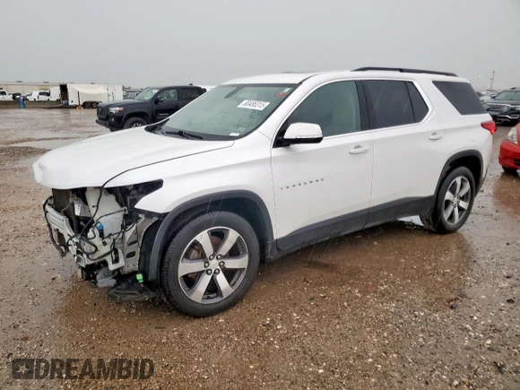 2019 Chevrolet Traverse LT z VIN 1GNERHKW8KJ181381, wystawiony jako Copart lot #60486315 z przebiegiem 222 042 mil mil oraz Szkoda całkowita • Salvage title. Historia ofert i sprzedaży dostępna na DreamBid. Obrazek 1.