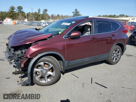 2017 Honda CR-V EX with VIN 5J6RW2H5XHL078498, listed as a Copart auction lot 48864525 with 147,138 mi miles and Salvage Title. Bid and sale history available at carsss.com. Image 1.