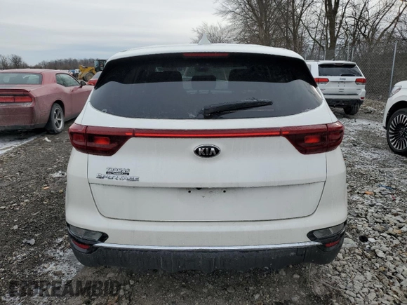 2021 Kia Sportage LX with VIN KNDPMCAC4M7934253, listed as a Copart auction lot 45399335 with 36,439 mi miles and Non Repairable. Bid and sale history available at carsss.com. Image 6.