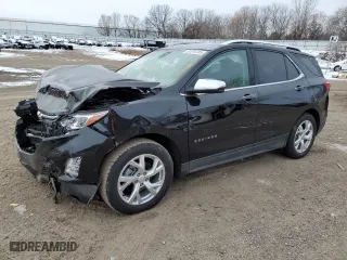 2020 Chevrolet Equinox Premier with VIN 2GNAXNEVXL6170967, listed as a Copart auction lot 87814785 with 49,385 mi miles and Salvage Title. Bid and sale history available at carsss.com. Image 1.