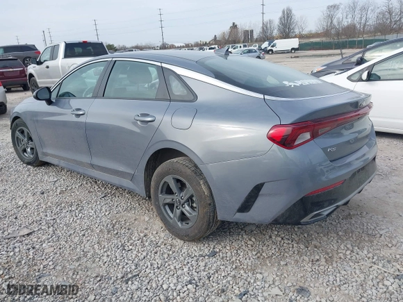 2021 Kia K5 LX with VIN 5XXG24J23MG030730, listed as a IAAI auction lot 41825410 with 25,931 mi miles. Bid and sale history available at carsss.com. Image 3.