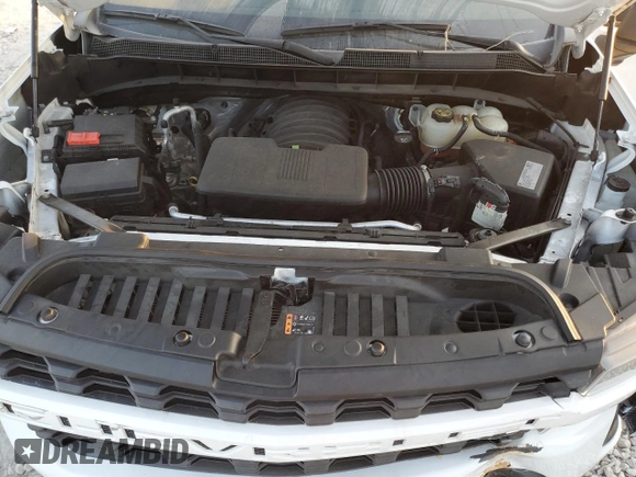 2020 Chevrolet Silverado 1500 Custom with VIN 1GCRWBEF9LZ281181, listed as a Copart auction lot 43327815 with 80,007 mi miles and Salvage Title. Bid and sale history available at carsss.com. Image 13.