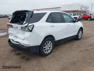 2024 Chevrolet Equinox LS with VIN 3GNAXHEG7RL368557, listed as a IAAI auction lot 41480818 with 12,768 mi miles. Bid and sale history available at carsss.com. Image 4.