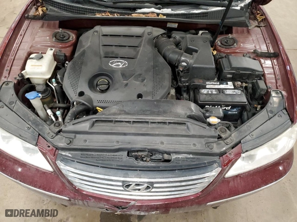 2009 Hyundai Azera GLS with VIN KMHFC46D39A372227, listed as a Copart auction lot 45176155 with 107,993 mi miles and Non Repairable. Bid and sale history available at carsss.com. Image 11.