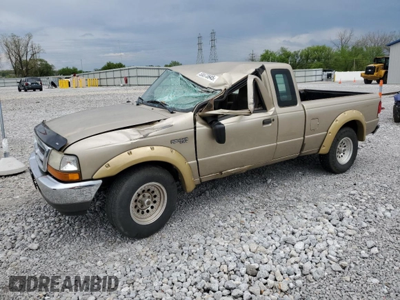 2000 Ford Ranger XL with VIN 1FTYR14V6YPB92418, listed as a Copart auction lot 55573945 with 152,507 mi miles and Salvage Title. Bid and sale history available at DreamBid. Image 1.