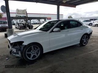 2016 Mercedes-Benz C 300 with VIN 55SWF4JBXGU104229, listed as a Copart auction lot 51165555 with 148,909 mi miles and Salvage Title. Bid and sale history available at carsss.com. Image 1.
