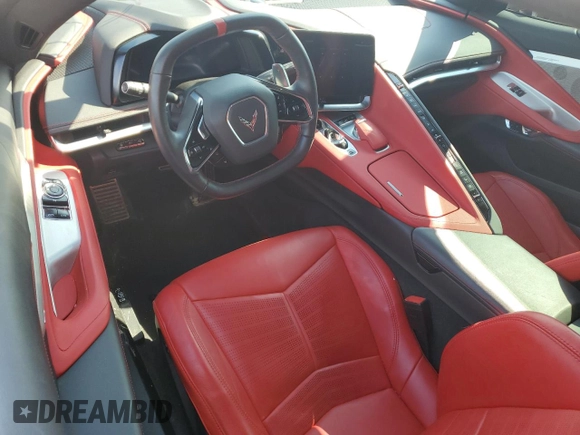 2022 Chevrolet Corvette 2LT with VIN 1G1YB2D47N5110763, listed as a Copart auction lot 63411194 with 0 mi miles and Salvage Title. Bid and sale history available at carsss.com. Image 8.