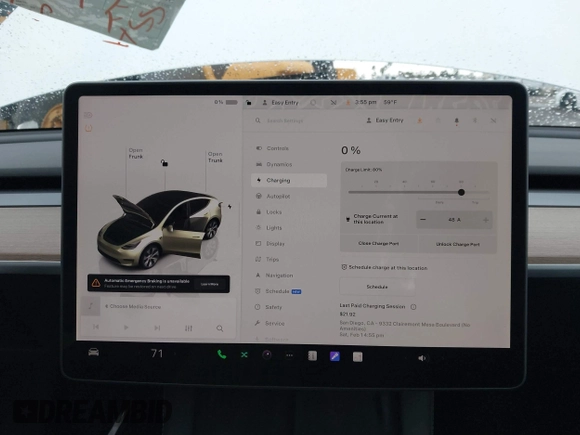 2023 Tesla Model Y Long Range with VIN 7SAYGDEE6PA064162, listed as a IAAI auction lot 41533464 with 24,337 mi miles. Bid and sale history available at carsss.com. Image 18.