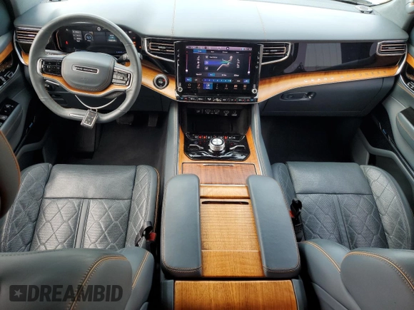 2022 Jeep Grand Wagoneer Series III с VIN 1C4SJVGJ3NS104673, выставлен на аукционе Copart как лот 56624915 с пробегом 34 649 миль миль и На запчасти • Non repairable. История ставок и продаж доступна на DreamBid. Изображение 8.