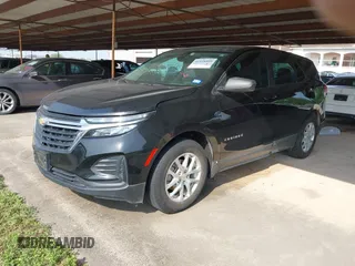 2023 Chevrolet Equinox LS with VIN 3GNAXHEG2PL100559, listed as a IAAI auction lot 41938809 with 116,022 mi miles and . Bid and sale history available at DreamBid. Image 2.