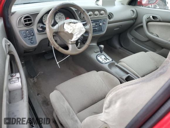 2005 Acura RSX with VIN JH4DC54835S007993, listed as a Copart auction lot 47951165 with 102,262 mi miles and Salvage Title. Bid and sale history available at carsss.com. Image 8.