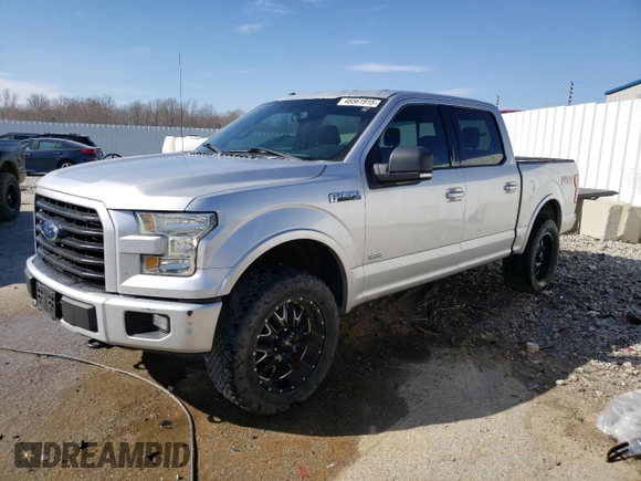 2017 Ford F-150 XL with VIN 1FTEW1EG3HKC05022, listed as a Copart auction lot 48561915 with 179,522 mi miles and Salvage Title. Bid and sale history available at carsss.com. Image 1.