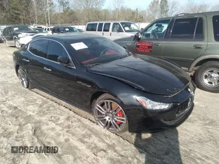 2017 Maserati Ghibli S with VIN ZAM57RSL3H1262612, listed as a IAAI auction lot 32728852 with 38,660 mi miles and . Bid and sale history available at DreamBid. Image 1.