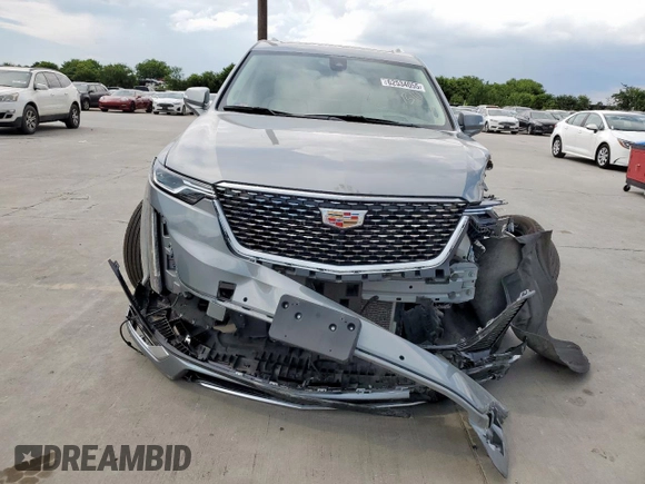 2024 Cadillac XT6 FWD Premium Luxury with VIN 1GYKPCRS7RZ704046, listed as a Copart auction lot 62534055 with 25,644 mi miles and Salvage title. Bid and sale history available at DreamBid. Image 5.