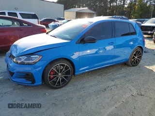 2021 Volkswagen Golf GTI S with VIN 3VW5T7AU1MM009510, listed as a Copart auction lot 77333914 with 29,204 mi miles and Salvage Title. Bid and sale history available at carsss.com. Image 1.