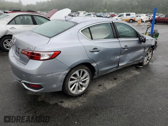2018 Acura ILX Premium with VIN 19UDE2F72JA005426, listed as a Copart auction lot 59334955 with 56,357 mi miles and Salvage title. Bid and sale history available at DreamBid. Image 3.