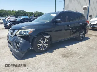 2018 Nissan Pathfinder SV z VIN 5N1DR2MN0JC629021, wystawiony jako Copart lot #57286605 z przebiegiem 166 183 mil mil oraz Szkoda całkowita • Salvage title. Historia ofert i sprzedaży dostępna na DreamBid. Obrazek 1.