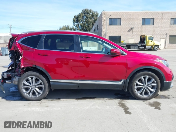 2022 Honda CR-V Touring with VIN 7FARW2H95NE036087, listed as a IAAI auction lot 41652693 with 20,694 mi miles. Bid and sale history available at carsss.com. Image 13.