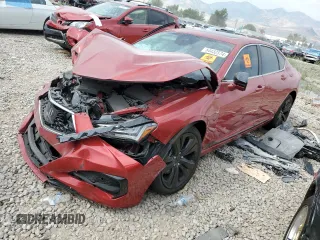2023 Acura TLX Advance z VIN 19UUB6F68PA004538, wystawiony jako Copart lot #64432574 z przebiegiem Nie podano mil oraz Szkoda całkowita • Salvage title. Historia ofert i sprzedaży dostępna na DreamBid. Obrazek 1.