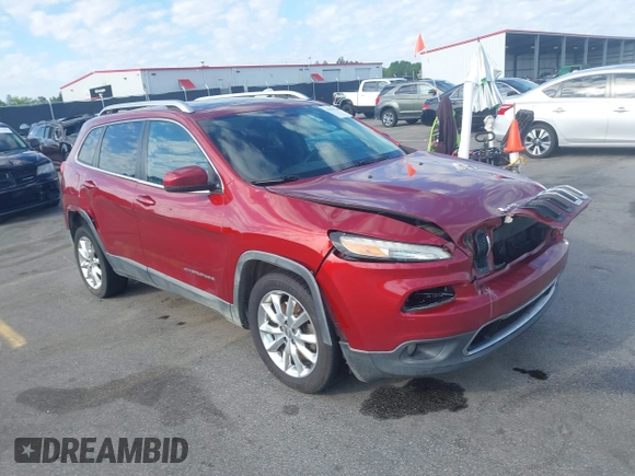 2016 Jeep Cherokee Limited with VIN 1C4PJLDSXGW127497, listed as a IAAI auction lot 42173536 with 240,866 mi miles and . Bid and sale history available at DreamBid. Image 1.