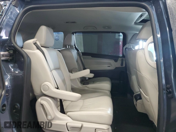 2025 Honda Odyssey EX-L with VIN 5FNRL6H6XSB017869, listed as a Copart auction lot 45461005 with 4,884 mi miles and Salvage Title. Bid and sale history available at carsss.com. Image 11.