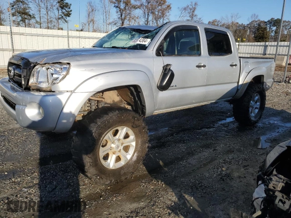 2008 Toyota Tacoma PreRunner with VIN 3TMJU62N68M061687, listed as a Copart auction lot 82674384 with 134,678 mi miles and Non Repairable. Bid and sale history available at carsss.com. Image 1.