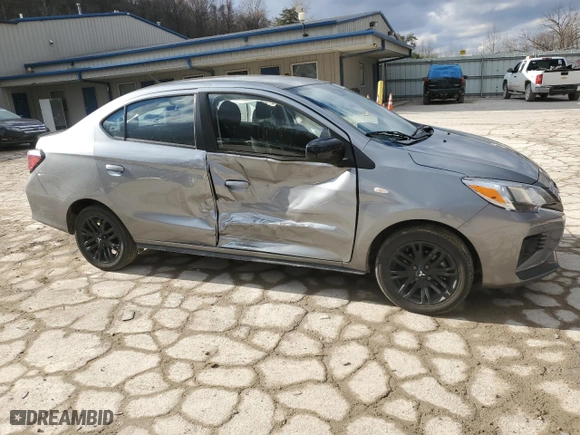 2023 Mitsubishi Mirage G4 ES with VIN ML32FUFJ7PHF03542, listed as a Copart auction lot 48035485 with 30,268 mi miles and Salvage Title. Bid and sale history available at carsss.com. Image 4.