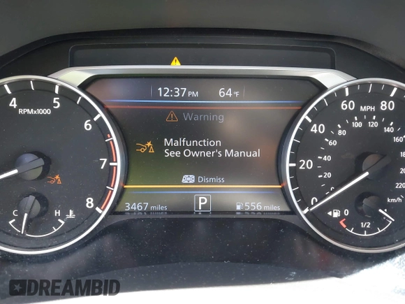2025 Nissan Altima SR with VIN 1N4BL4CV6SN362215, listed as a IAAI auction lot 42057026 with 3,467 mi miles and . Bid and sale history available at DreamBid. Image 7.