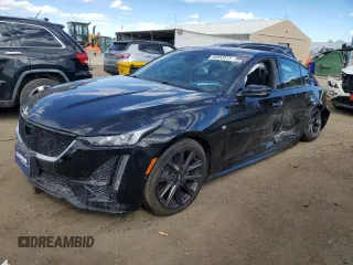 2021 Cadillac CT5 Sport z VIN 1G6DU5RK9M0116314, wystawiony jako Copart lot #46953515 z przebiegiem 75 853 mil mil oraz Szkoda całkowita • Salvage title. Historia ofert i sprzedaży dostępna na DreamBid. Obrazek 1.