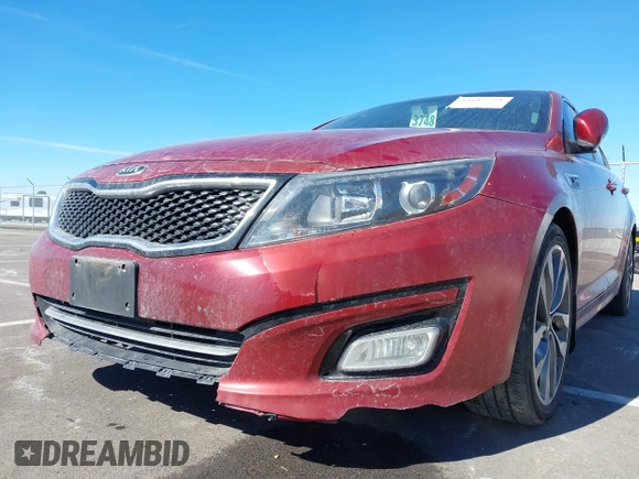 2015 Kia Optima SX Turbo with VIN 5XXGR4A64FG396164, listed as a IAAI auction lot 41682721 with 143,420 mi miles. Bid and sale history available at carsss.com. Image 6.