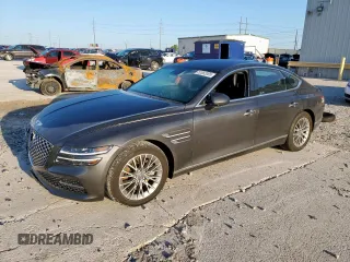 2023 Genesis G80 2.5T z VIN KMTGB4SC4PU185035, wystawiony jako Copart lot #52082005 z przebiegiem 45 868 mil mil oraz Szkoda całkowita • Salvage title. Historia ofert i sprzedaży dostępna na DreamBid. Obrazek 1.