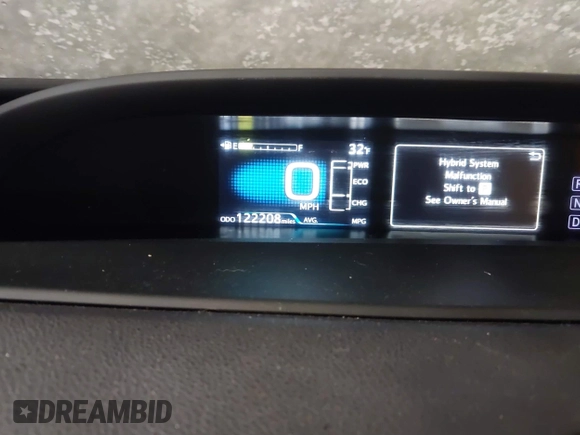 2020 Toyota Prius LE with VIN JTDL9RFU5L3020409, listed as a IAAI auction lot 41171668 with 122,208 mi miles and . Bid and sale history available at DreamBid. Image 7.