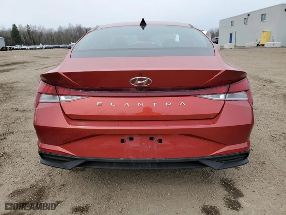 2021 Hyundai Elantra SEL with VIN KMHLM4AG3MU142423, listed as a Copart auction lot 52602995 with 115,571 mi miles and Salvage Title. Bid and sale history available at carsss.com. Image 6.