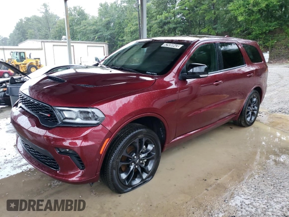 2022 Dodge Durango R/T with VIN 1C4SDHCT0NC217958, listed as a Copart auction lot 62936943 with 18,728 mi miles and Clean title. Bid and sale history available at DreamBid. Image 1.