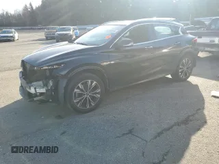 2018 Infiniti QX30 Premium with VIN SJKCH5CR1JA046667, listed as a Copart auction lot 47669545 with 0 mi miles and Salvage Title. Bid and sale history available at carsss.com. Image 1.