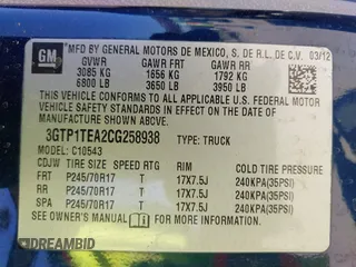 2012 GMC Sierra 1500 Work Truck z VIN 3GTP1TEA2CG258938, wystawiony jako IAAI lot #42071648 z przebiegiem 173 107 mil mil oraz . Historia ofert i sprzedaży dostępna na DreamBid. Obrazek 9.