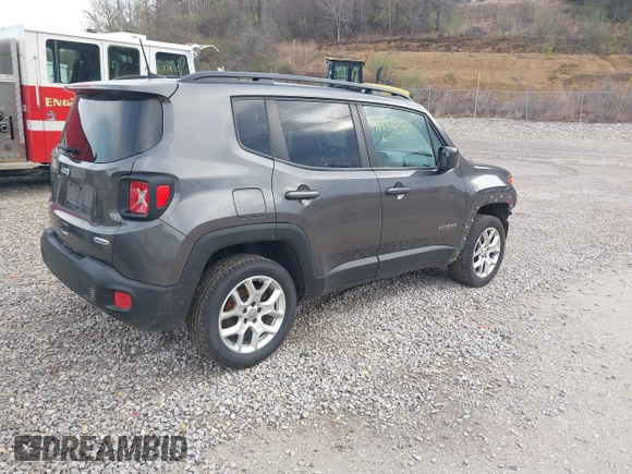 2018 Jeep Renegade Latitude with VIN ZACCJBBBXJPH41286, listed as a IAAI auction lot 41844070 with 161,251 mi miles and . Bid and sale history available at carsss.com. Image 4.