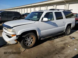 2002 Chevrolet Suburban Z71 with VIN 3GNFK16Z92G267367, listed as a Copart auction lot 43647755 with 0 mi miles and Salvage Title. Bid and sale history available at carsss.com. Image 1.