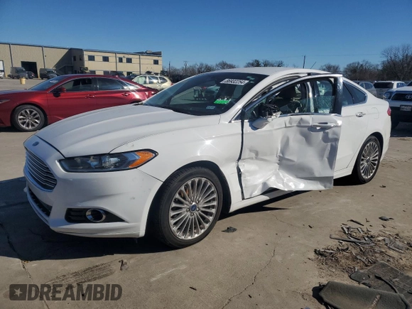 2016 Ford Fusion Titanium with VIN 3FA6P0K98GR208001, listed as a Copart auction lot 86932254 with Not Provided miles and Salvage Title. Bid and sale history available at DreamBid. Image 1.