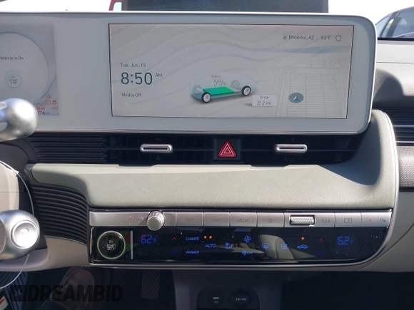 2022 Hyundai Ioniq 5 SEL with VIN KM8KN4AE5NU057365, listed as a IAAI auction lot 42460198 with 36,376 mi miles and . Bid and sale history available at DreamBid. Image 18.