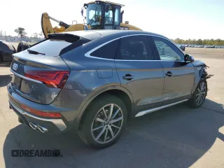 2022 Audi SQ5 Sportback Premium with VIN WA114AFY9N2038747, listed as a Copart auction lot 46199293 with 14,744 mi miles and . Bid and sale history available at DreamBid. Image 3.